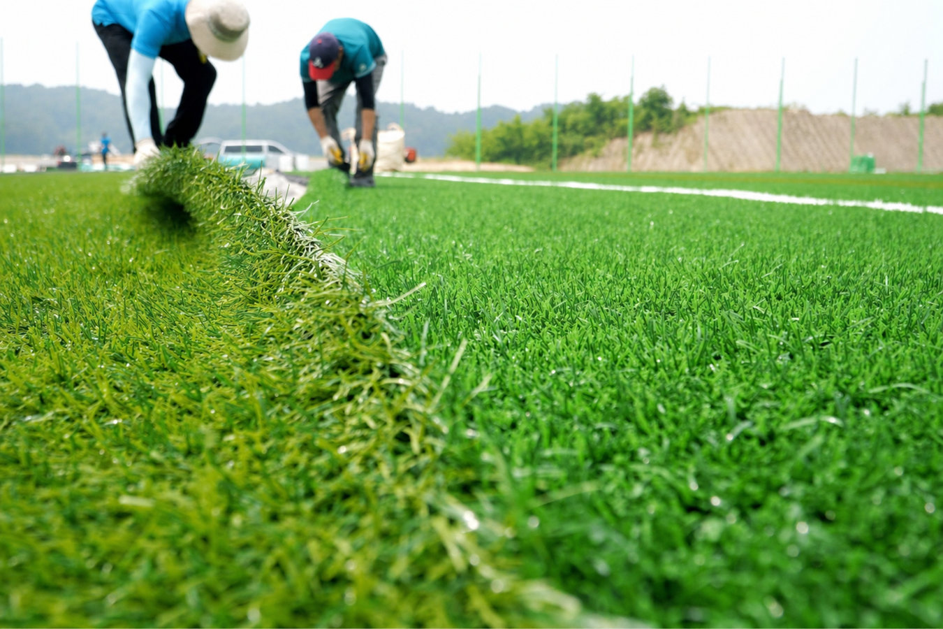 Commercial turf installation in Edinburg, TX